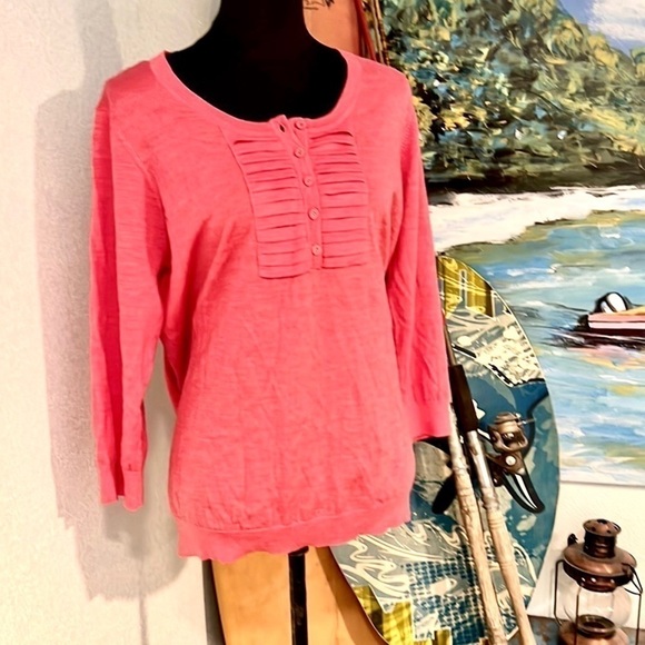 🪸Boden, Sea Coral-Pink,Lightweight Sweater Top, SOFT, Easy Pull-On & Go, EU20/L - Picture 1 of 9